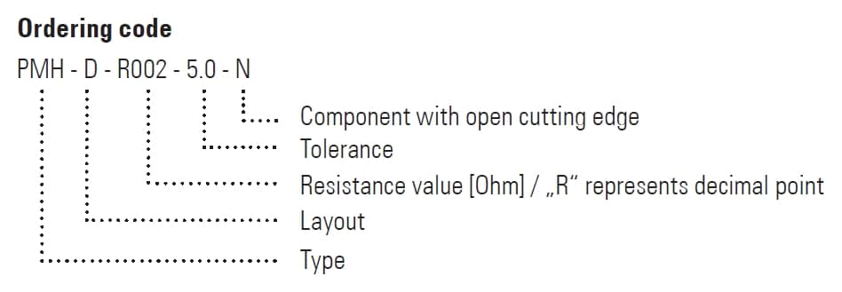 PMH-D Part Number Example