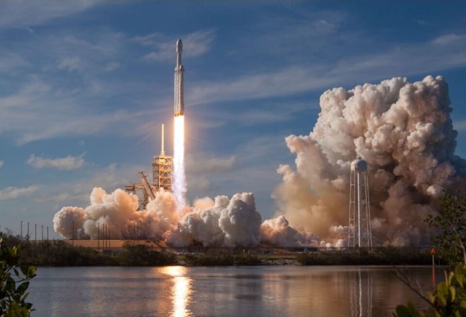 Space rocket launch