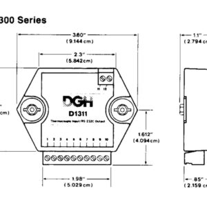 DGH D1300 Sensor to Computer Thermocouple Input Module