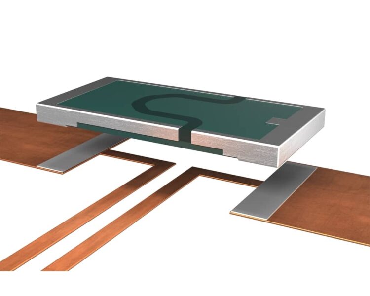 Layout of solder pad for surface mount CMx resistor