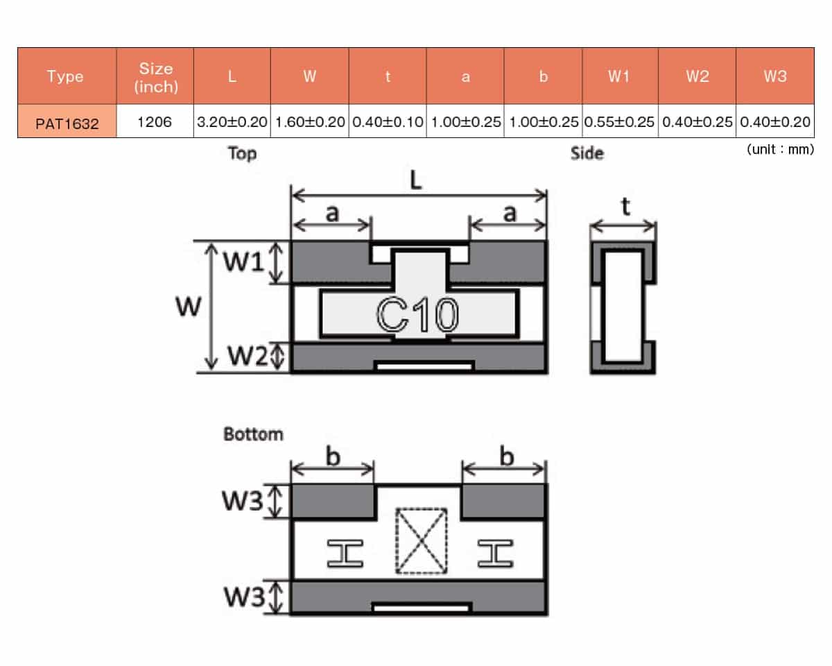 Susumu PAT1632 high precision chip attenuator Rhopoint Components