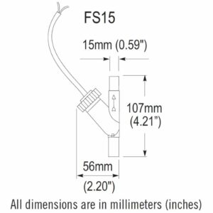 Cynergy3 FS15 Flow Switch Series
