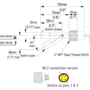 Cynergy3 RSF86 PPS External Fitting Float Switch Series