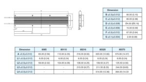 Powertron FHR2-80xx precision power resistor series drawing image