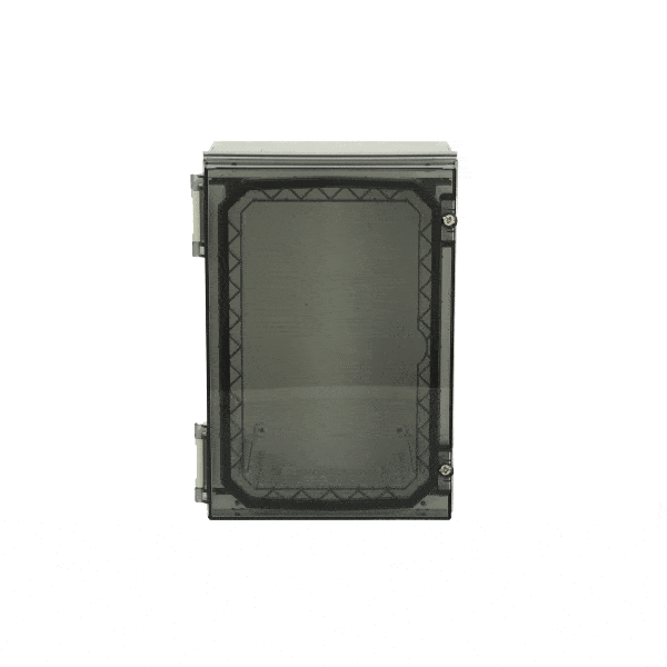 Fibox NEO polycarbonate enclosure with transparent cover GIF