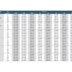 HVR Series Electrical Specifications