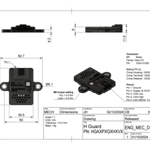 Metis Engineering H Guard Drawing