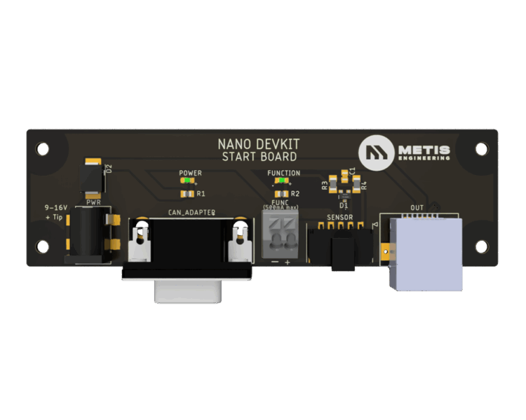 Nano development kit board top view