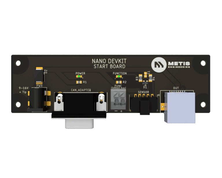 Nano development kit board top view